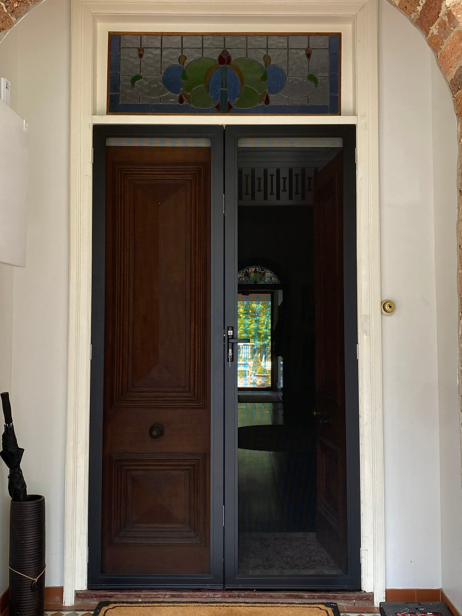Prowler Proof ForceField security screen door fitted to a heritage home in Sydney