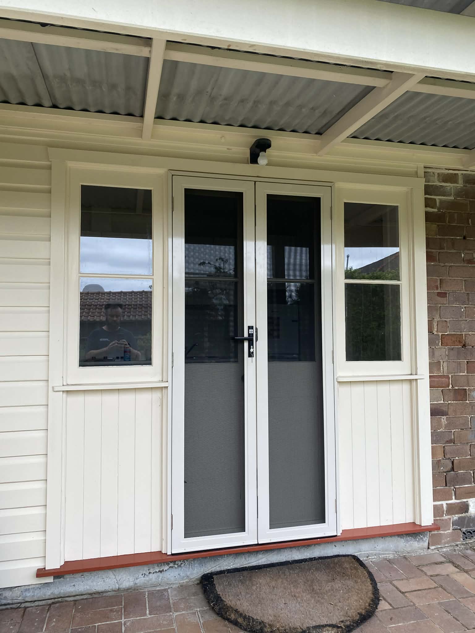 Advanced Security Doors installation — Prowler Proof security screen door fitted to a Sydney home