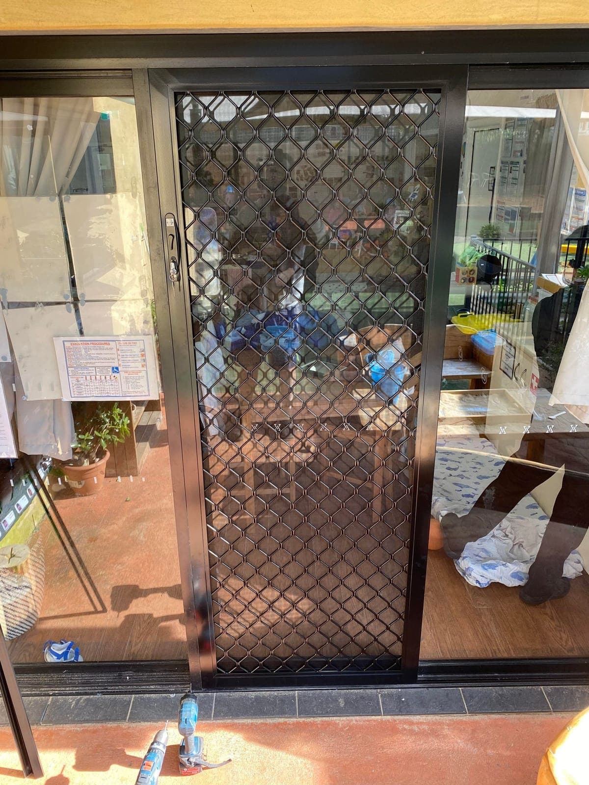 Diamond security screen door installed by Advanced Security Doors