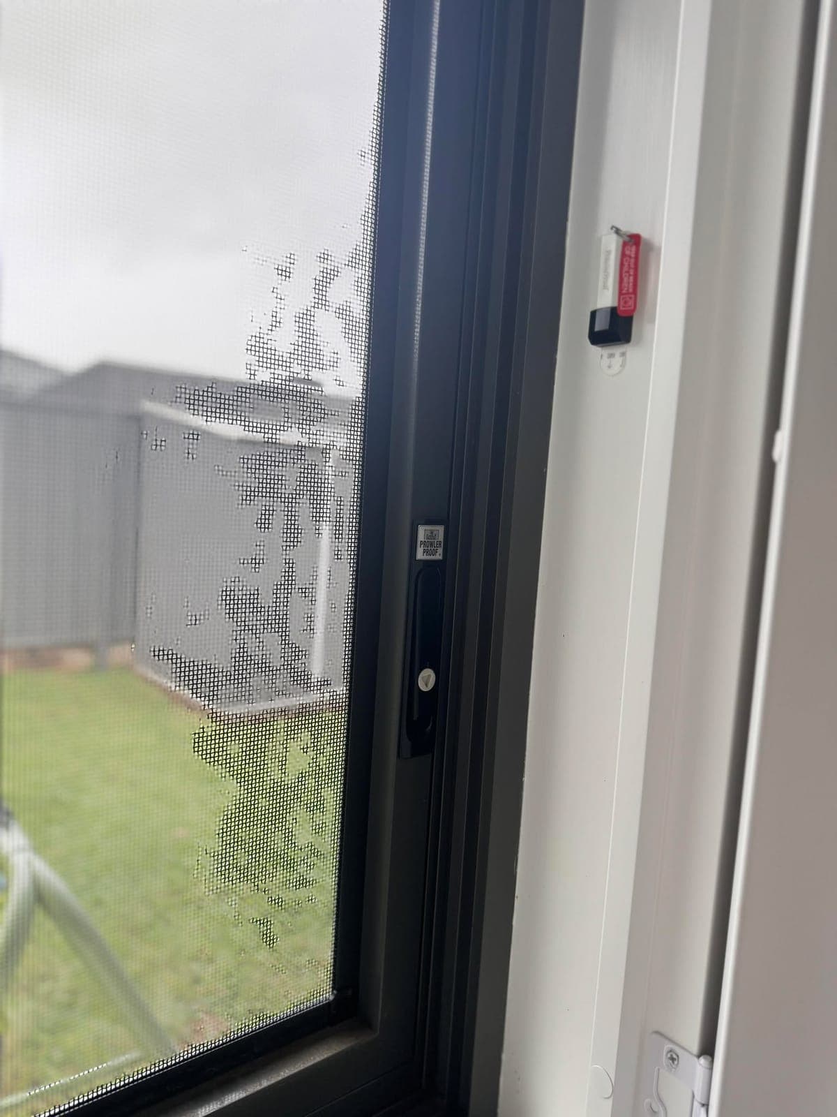 Hinged window screen — install 2