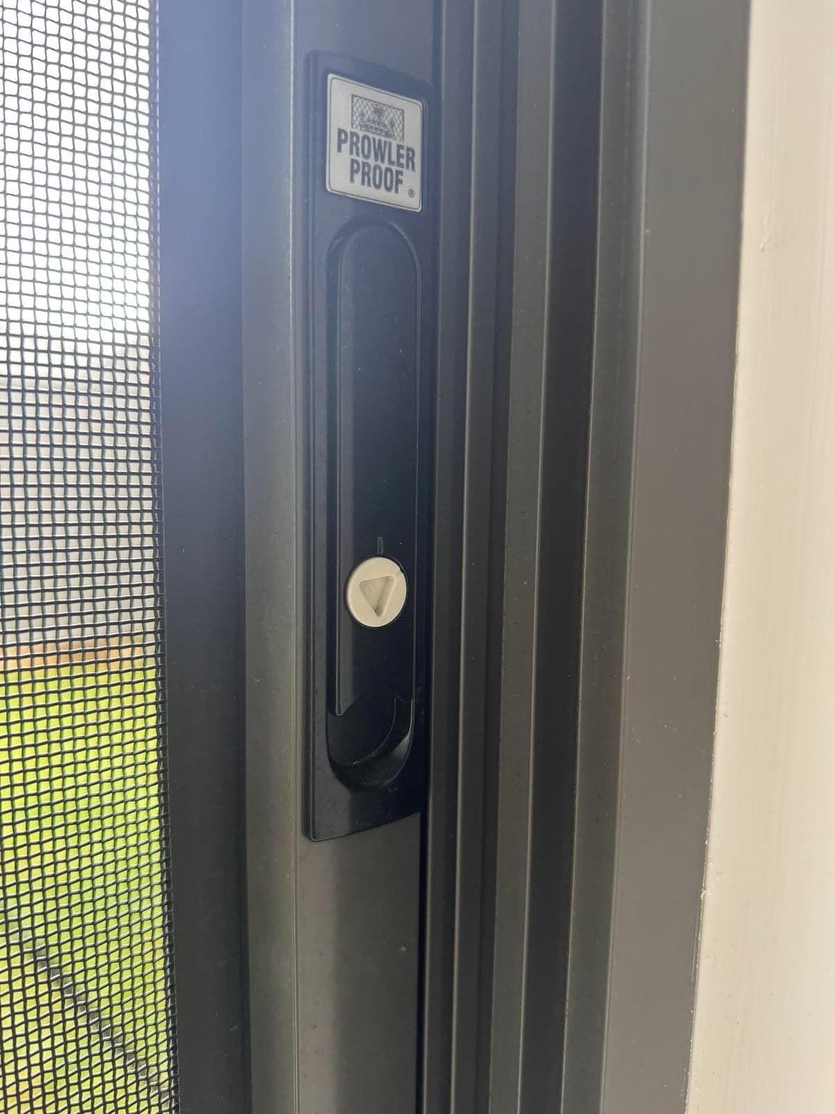 Hinged window screen — install 3