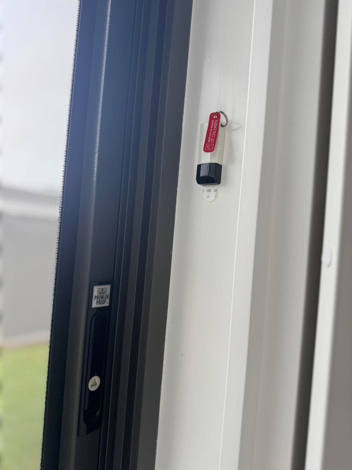 Hinged window screen — install 4