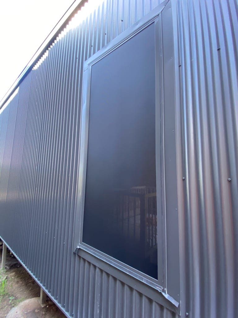 Security window screen installed by Advanced Security Doors