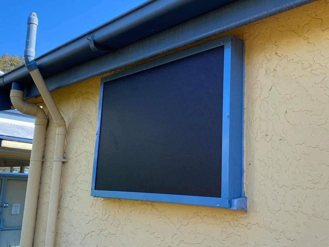 Security window screen installed by Advanced Security Doors
