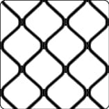 Close-up of Prowler Proof Diamond aluminium grille pattern