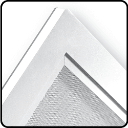 Close-up of the welded corner on a Prowler Proof fly screen door