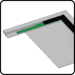 Hinged screen window Hidden Installation Technology fixing channel