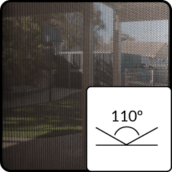 View through a Protec perforated mesh screen