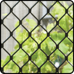 View through a Diamond grille screen