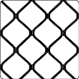 Close-up of Prowler Proof Diamond aluminium grille pattern