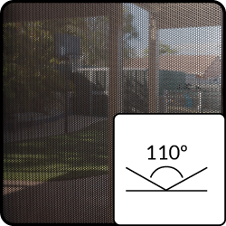View through a Protec perforated mesh screen